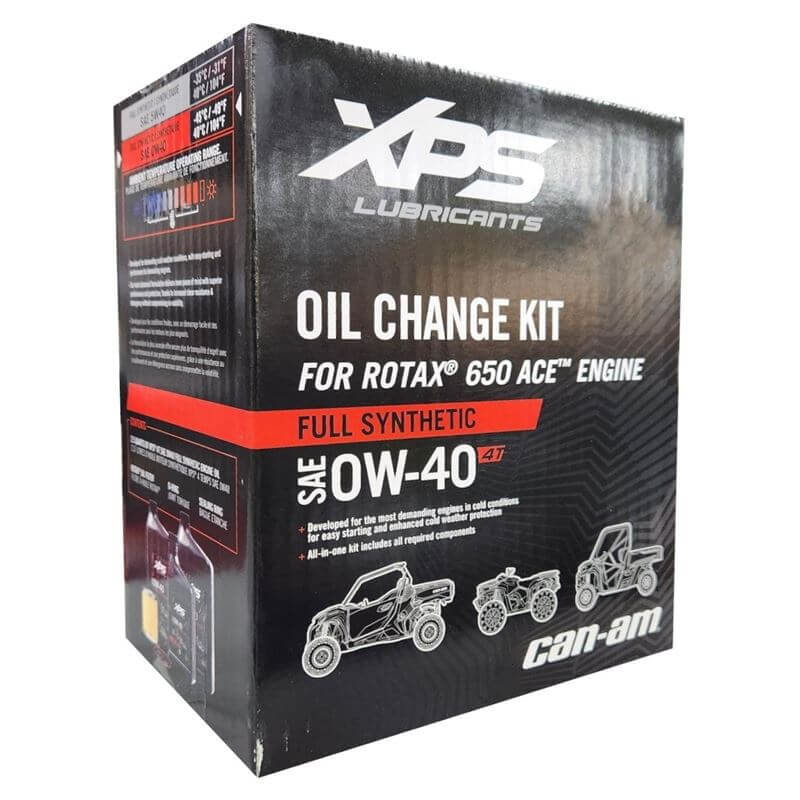 XPS Can-Am Oil Change Kit 4T 0W40 Synthetic ACE 650 CC Single Cylinder