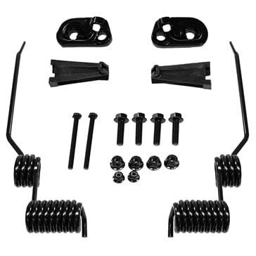 Reversible Double Coil Snow/Ice Scratcher Rear Suspension