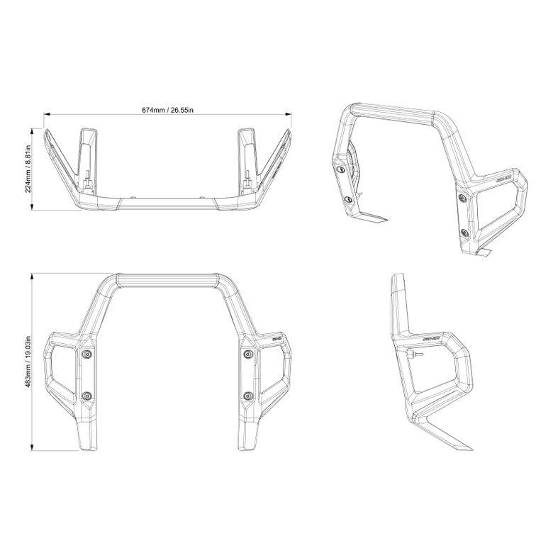 Adventure Front Bumper Can-Am Canyon