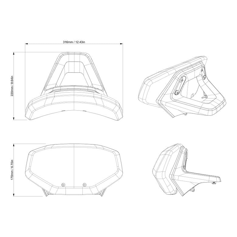 Can-Am Canyon Passenger Backrest