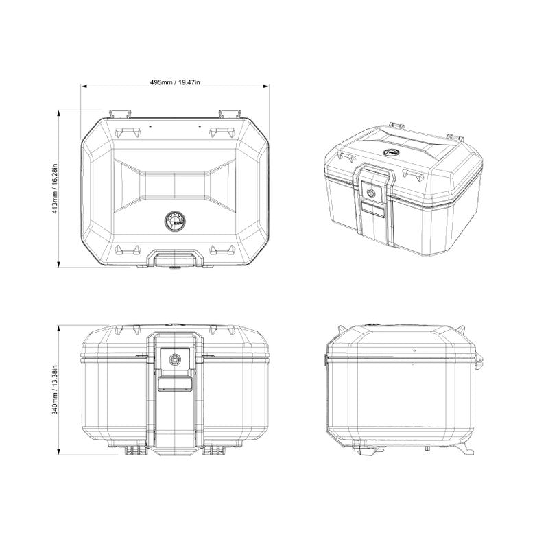 Aluminum Top Case Can-Am Canyon