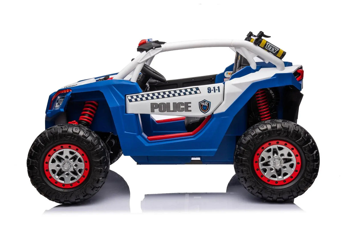 24V 4x4 Freddo Storm Police UTV 2-Seater for Kids with Lights & Sirens