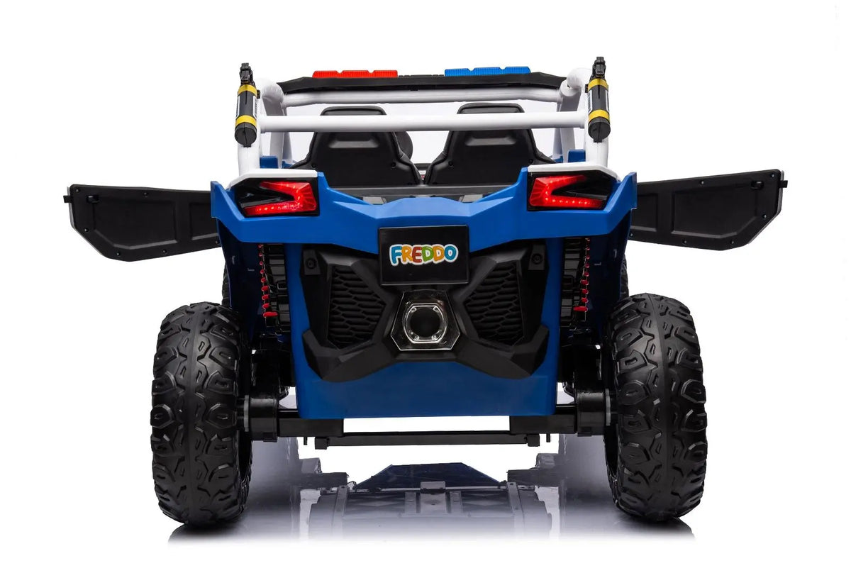 24V 4x4 Freddo Storm Police UTV 2-Seater for Kids with Lights & Sirens