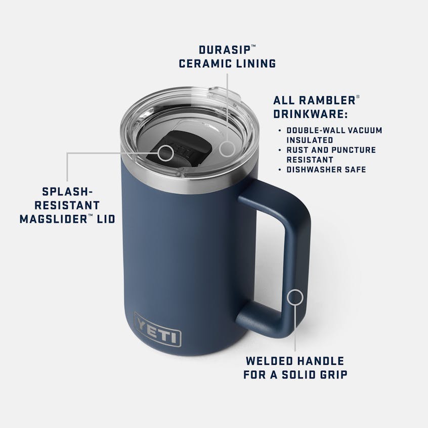 Rambler 24oz Mug With Durasip Ceramic Lining