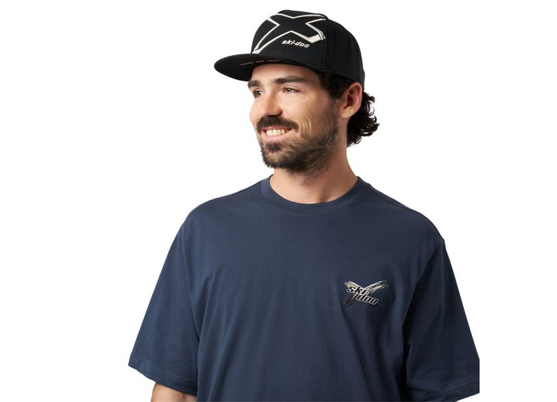 Ski-Doo Unisex X Flat Cap — Grey