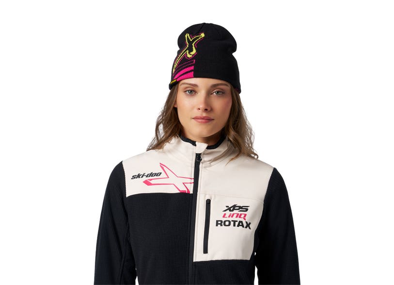 Ski-Doo Unisex Reversible X-Team Edition Beanie — Raspberry