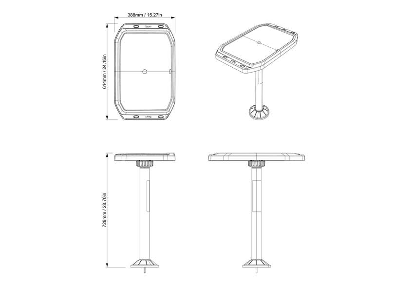 BBQ Table with LinQ Lite for Switch Pontoon