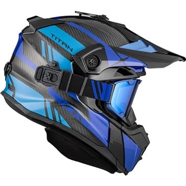 CKX TITAN ORIGINAL CARBON HELMET - TRAIL AND BACKCOUNTRY TRAK - INCLUDED 210° GOGGLES