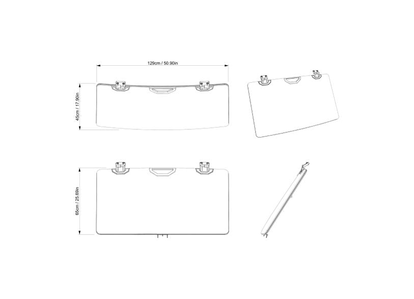 Can-Am Defender Glass Windshield