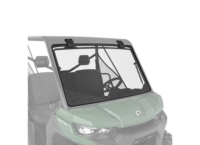 Can-Am Defender Flip Windshield - Hardcoated