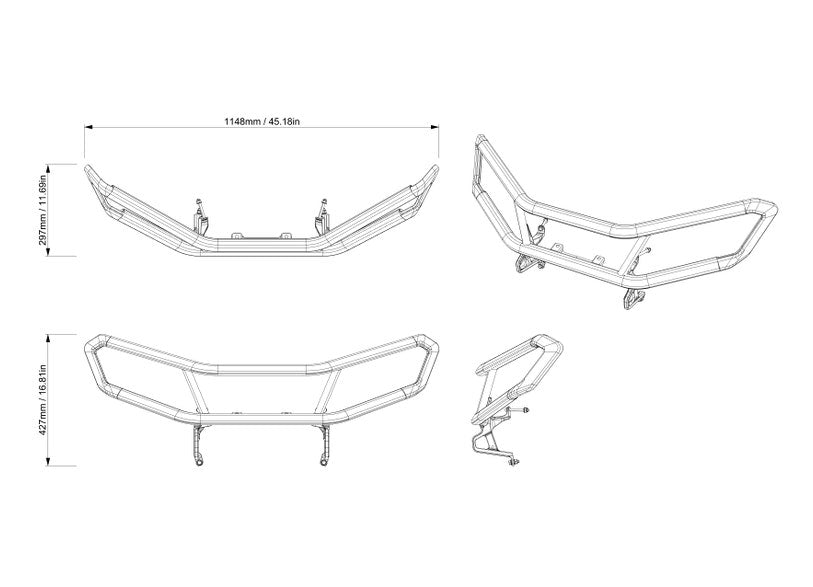 Can-Am Outlander HD Front Bumper G3