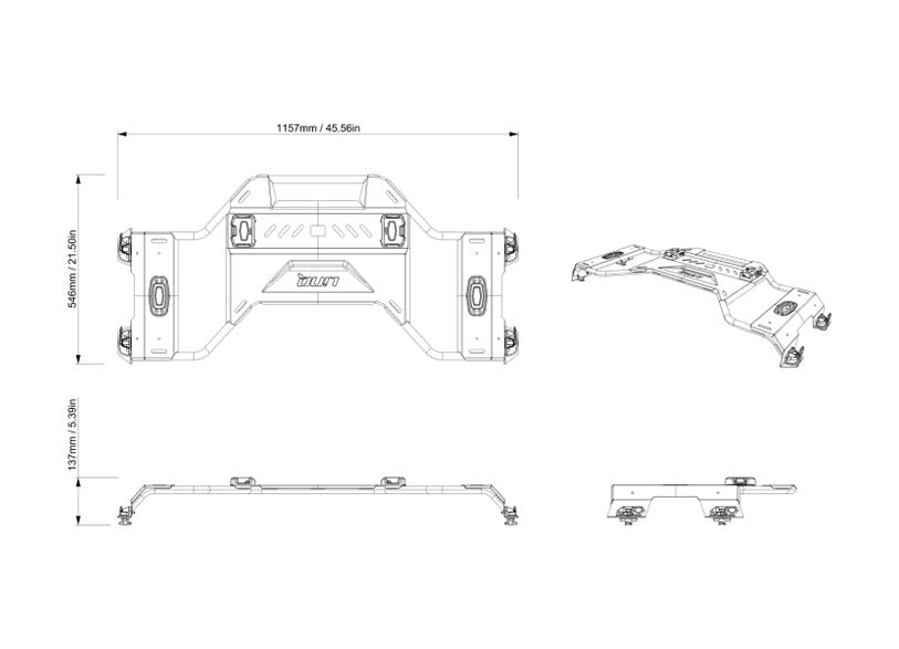 Can-Am LinQ Cargo Bed Rack G3 6x6 Models