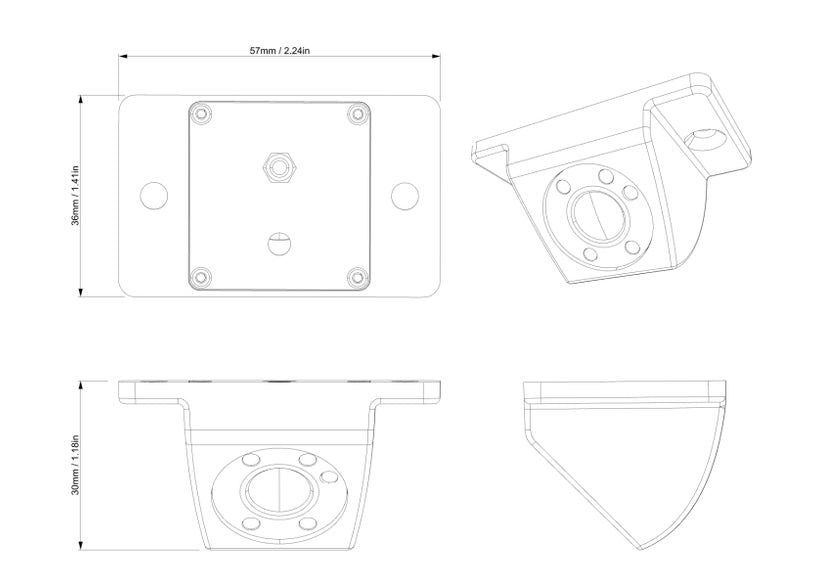 Can-Am Defender Gen 2 Front view Camera (without Touchscreen Display)