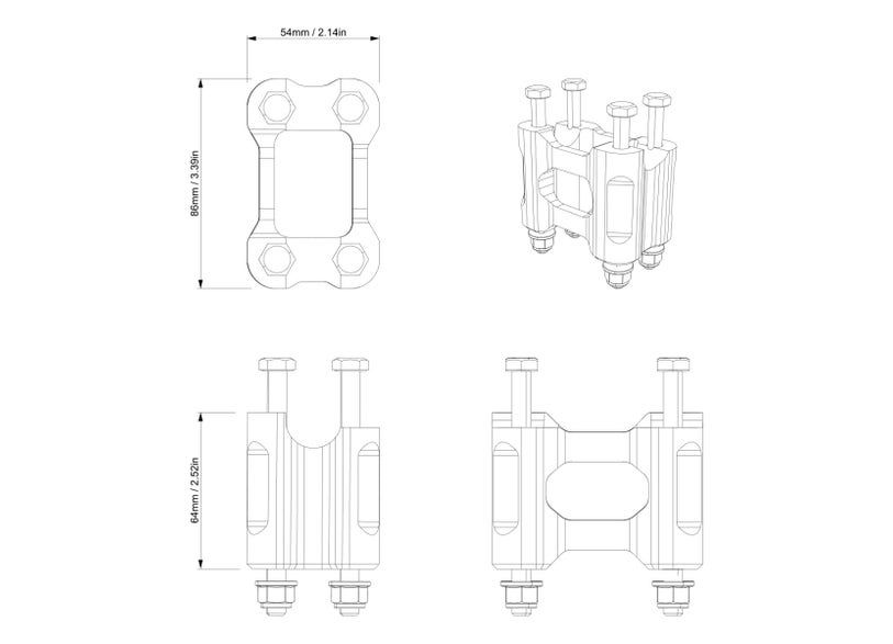 Can-Am Outlander Fixed Riser - 1.5 in. (38 mm)