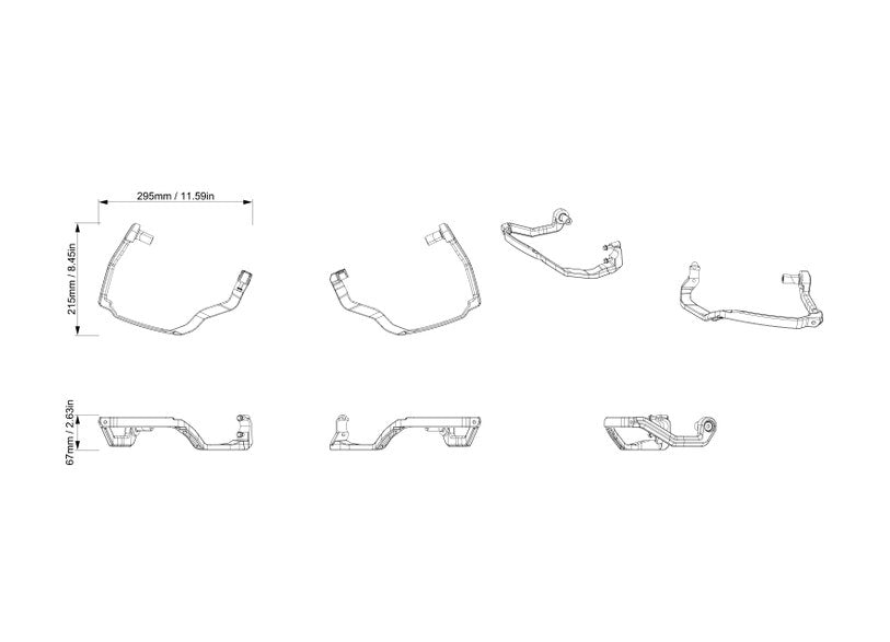 Can-Am Outlander Full Wrap Handguards Frame Kit