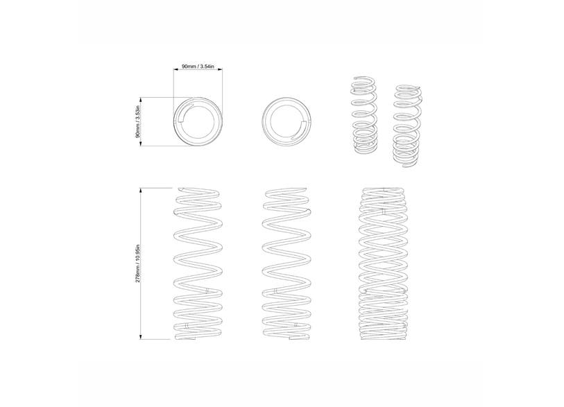 Can-Am Defender Heavy-Duty Springs - Rear DPS & XT