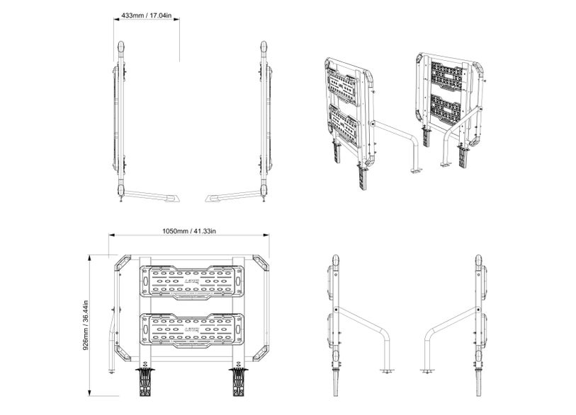 Can-Am Defender Gen 2 Bed Wall Extender - High