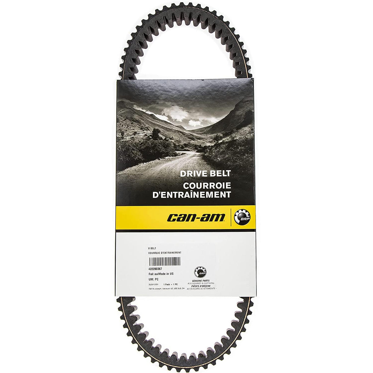 Can-Am Performance Drive Belt 100% PBO for Outlander,Renegade,Maverick 422280367