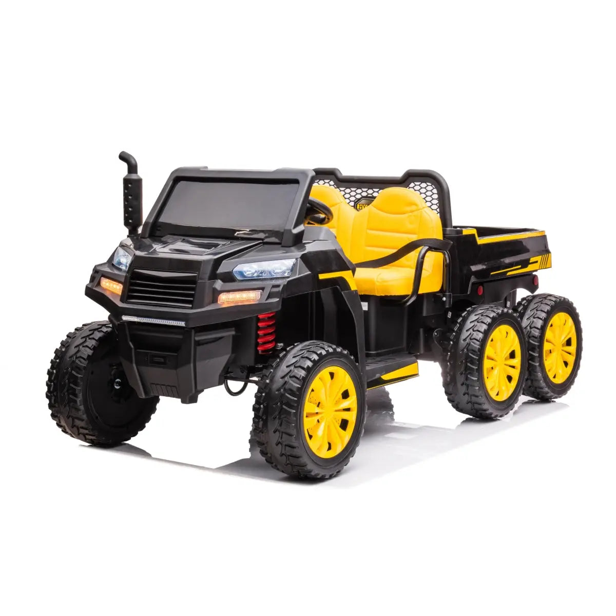 24V 6 Wheeler 2 Seater Ride-on with Dump Cart