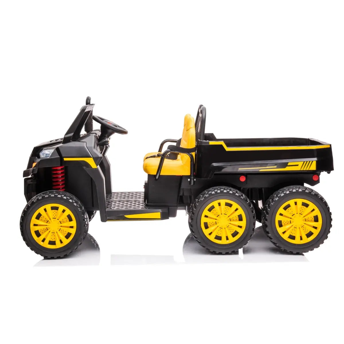 24V 6 Wheeler 2 Seater Ride-on with Dump Cart