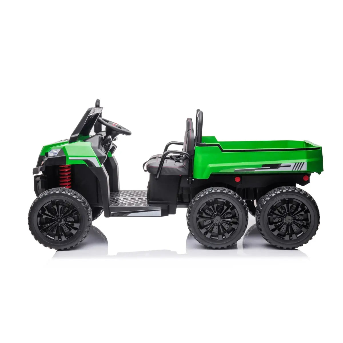 24V 6 Wheeler 2 Seater Ride-on with Dump Cart