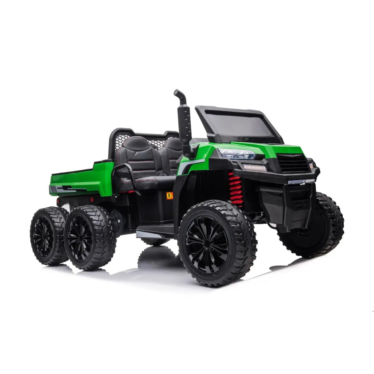 24V 6 Wheeler 2 Seater Ride-on with Dump Cart