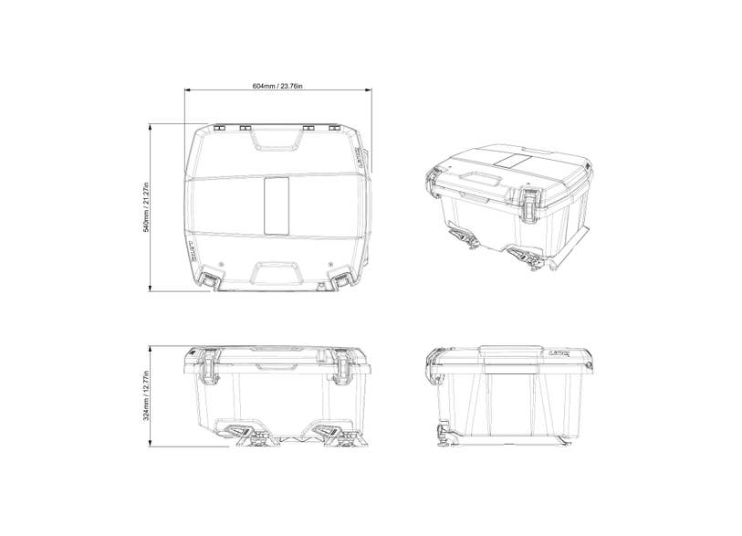 LinQ 15.9 US Gal (60 L) Sport Utilty Cargo Box B/O AUGUST 5