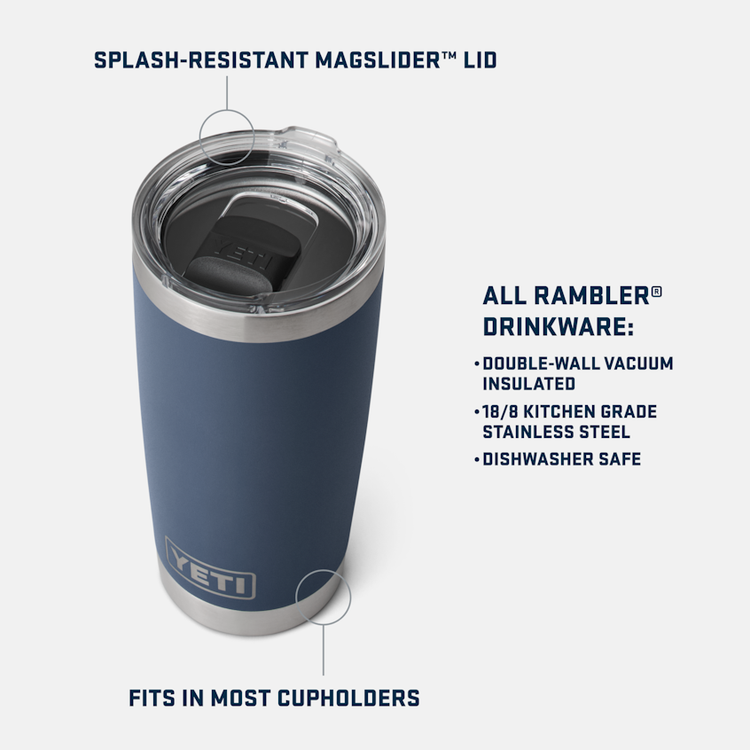 Rambler® 20oz Tumbler With Magslider™ Lid